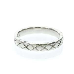 Chanel Coco Crush Ring Mini Model Platinum Fashion No Stone Band Ring Silver